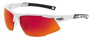 Окуляри R2 Racer оправа біла (глянцева) лінзи grey покриття red black Revo (cat. 2)