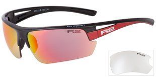 Окуляри R2 Skinner чорно-червоні. лінзи grey покриття red black Revo/Clear (CAT. 2/1)