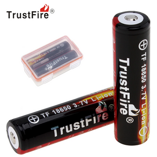 Акумулятор TrustFire 18650 3.7V 2400mAh 2шт. + контейнер