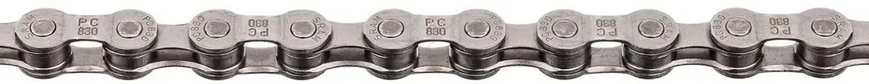 Цепь SRAM PC830, 114 зв., 8 ск., замок, серебристая