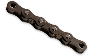 Цепь KMC Z1 Wide Brown, 112 звеньев, с замком, в боксе, серая