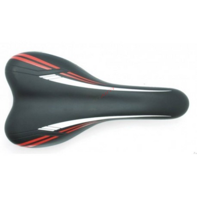 Сідло Spelli SSS-2073, 270х155 мм, чорно-червоне