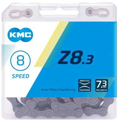 Ланцюг KMC Z8.3 Silver/Grey 7-8 швидкостей 114 ланок + замок