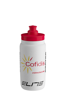 Фляга ELITE FLY TEAM COFIDIS 2020, біло-помаранчева, 550мл