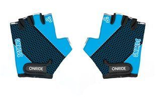 Рукавички дитячі ONRIDE Gem чорний-синій 7-8