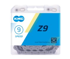Ланцюг KMC Z9 9 швидкостей 116 ланок + замок сірий-сірий