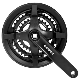 Шатун Shimano FC-TY301, 175мм, 24Х34Х42Т, чорний