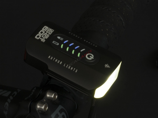 Ліхтар передній Author A-DoubleShot 600 lm USB Alloy, чорний