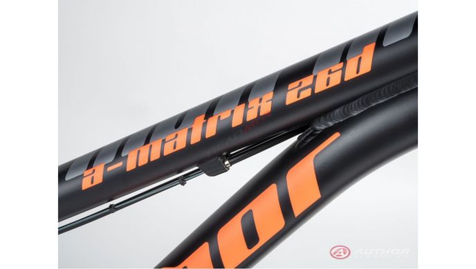 Велосипед AUTHOR (2021) A-Matrix 26" D, рама 13,5", колір-чорний/неоново оранжевий
