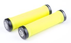 Ручки руля FireEye Goosebumps-C 128 мм з замками жовтий