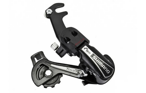 Перемикач задній Shimano RD-TY21-ADPT, 6-шв., крюк, чорний
