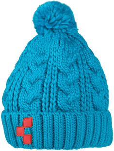 Шапка Cube Beanie Cable blue, блакитна