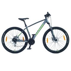 Велосипед AUTHOR Rival II 27.5", рама 17", колір сірий /зелѐний