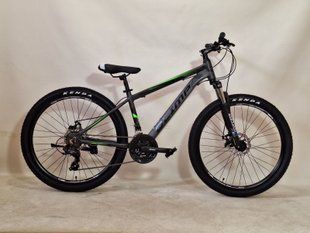 Велосипед OLIMP 26", рама 15", чёрно-зелёный