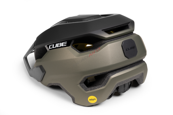 Шлём CUBE Helm STRAY TM reed green, L (57-62), чёрный
