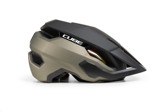 Шлём CUBE Helm STRAY TM reed green, L (57-62), чёрный