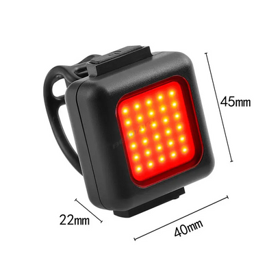 Фонари к-кт передний + задний FT3028 (2 по 300mAh), USB, белый, красный