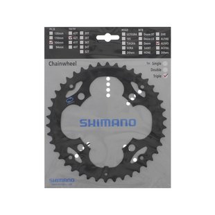 Зірка шатунів Shimano FC-M410/415 ALIVIO, 42зуб, сумісна с захистом, чорн 8-швидк