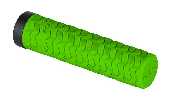 Ручки на кермо з одним замком KLS Poison LockOn зелений